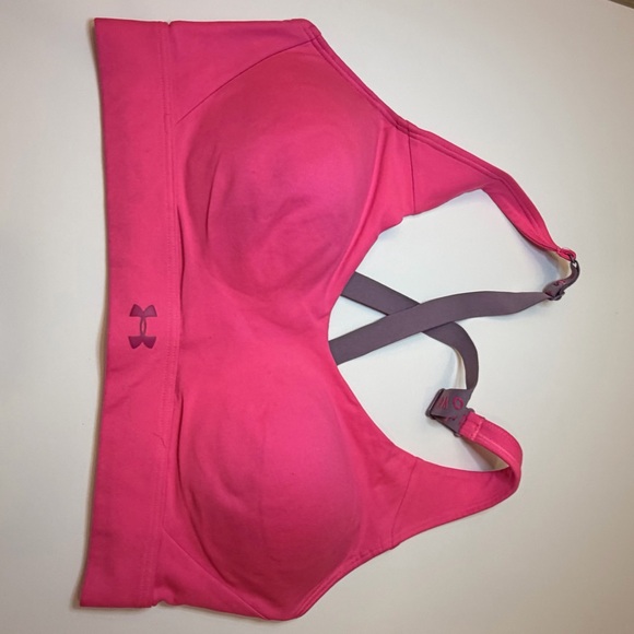 Under Armour Sports Bra Collection - Black, Green, Gray, Pink - Picture 12 of 15